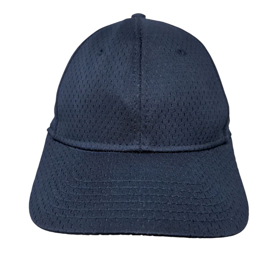 Otto Strapback Hat Blue OSFM Adjustable Solid Mesh Vent Holes Blank